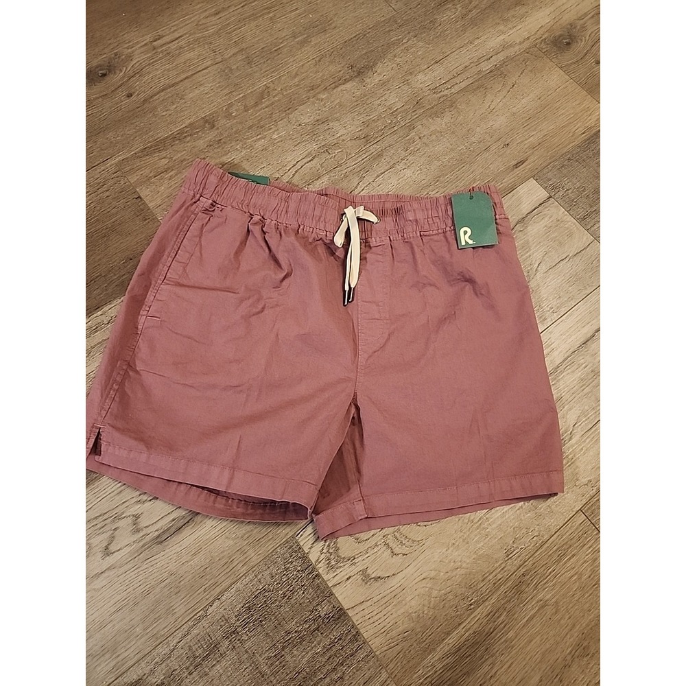 Right of Way Mens Collin 5" Short Nocturne Purple L Organic Cotton Recycled NEW